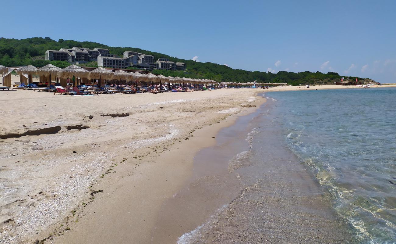 Фото Arkutino beach с белый песок поверхностью