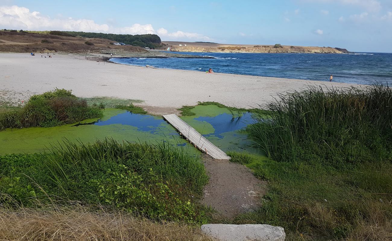 Фото Tsarevo beach North с светлый песок поверхностью