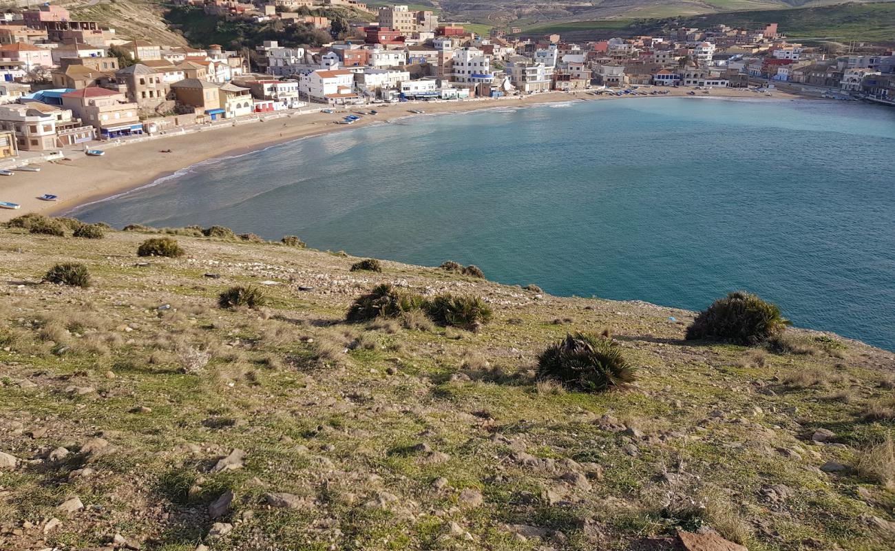 Фото Plage de Bou-Zadjar с светлый песок поверхностью