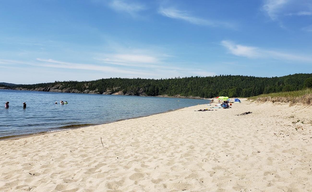 Фото Sandy Beach с светлый песок поверхностью