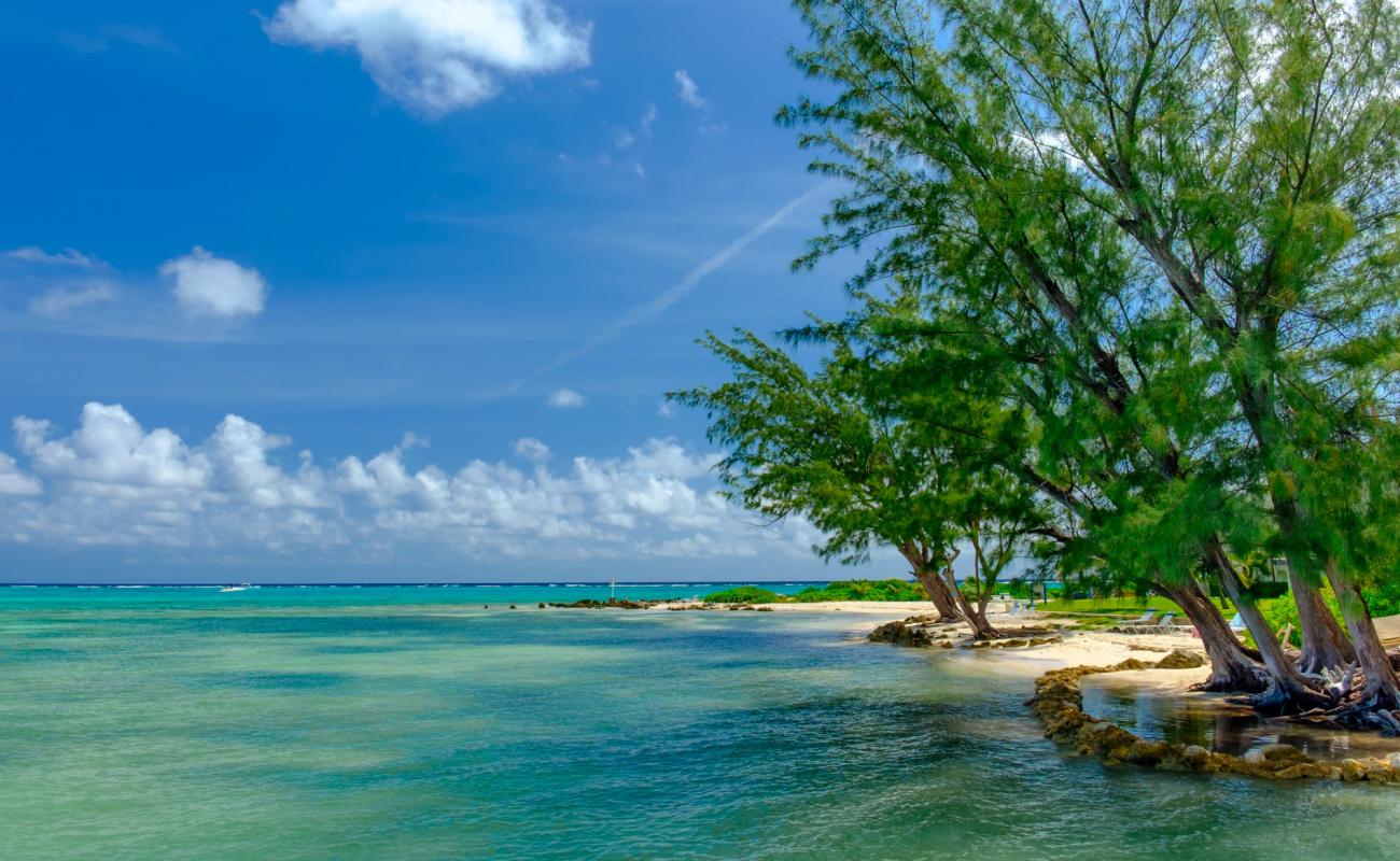 Фото Rum Point beach с светлый песок поверхностью