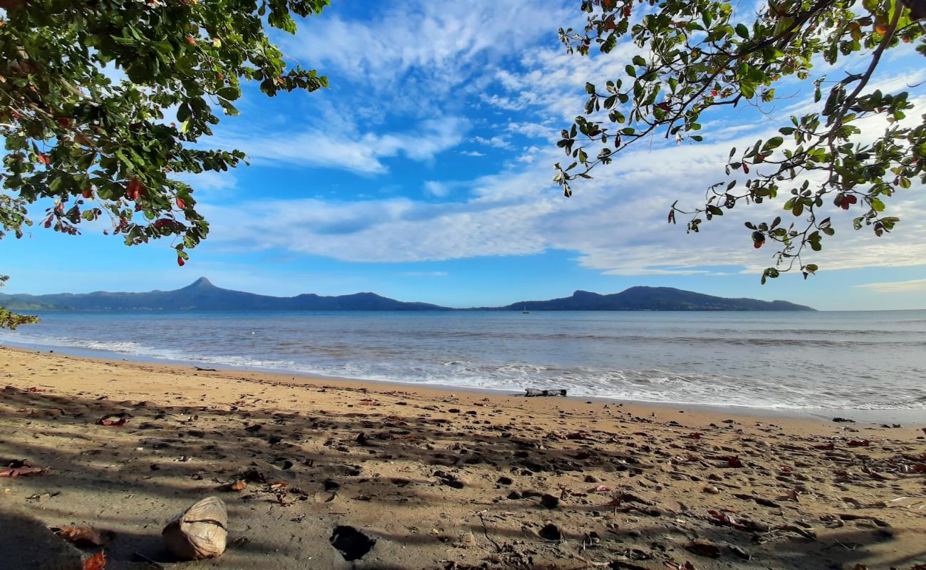 Фото M'tsanga Beach с серый песок поверхностью