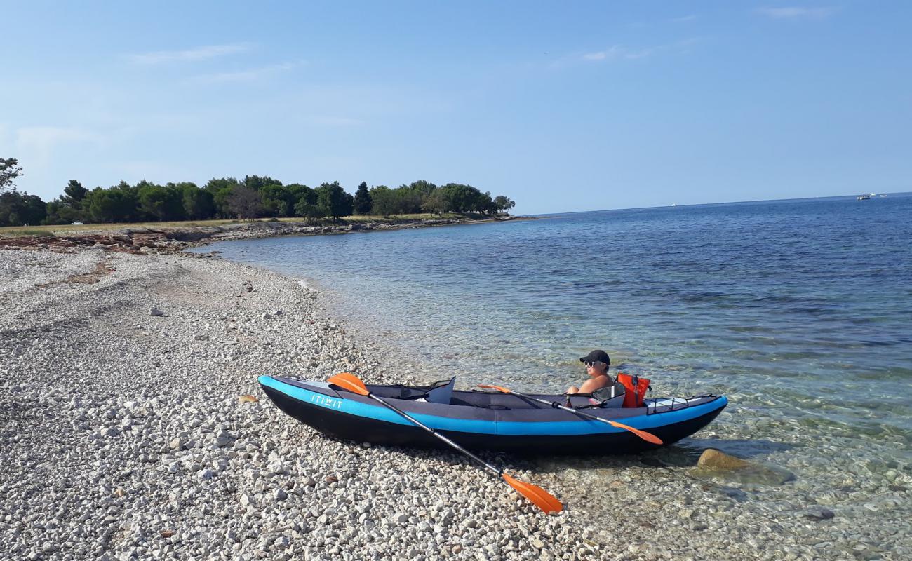 Фото Umag wild beach с светлая галька поверхностью