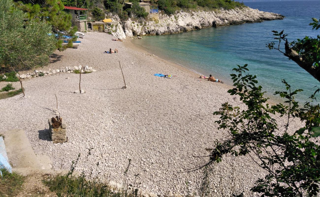 Фото Jelenscica beach с светлая галька поверхностью