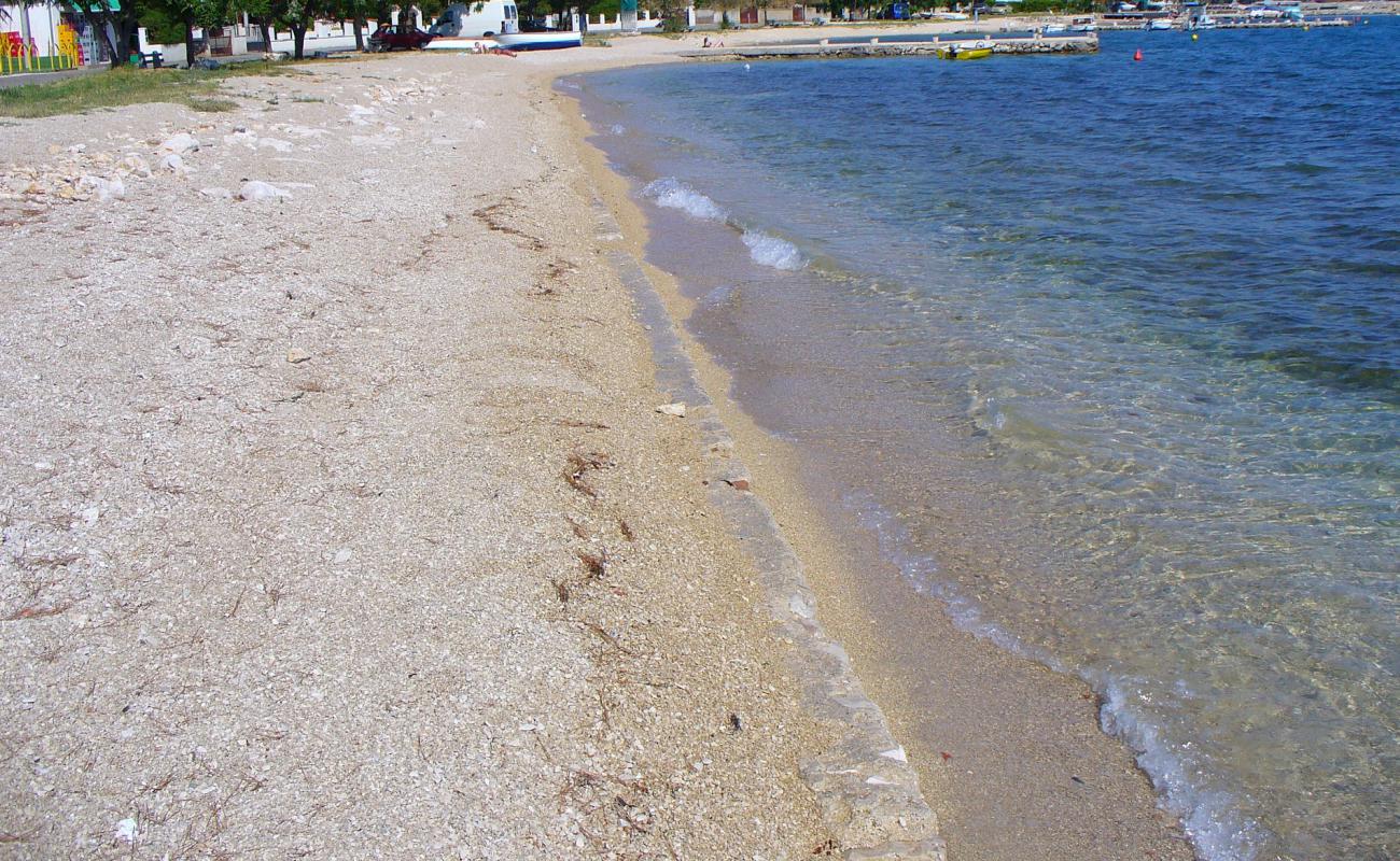 Фото Turanj beach с светлая галька поверхностью