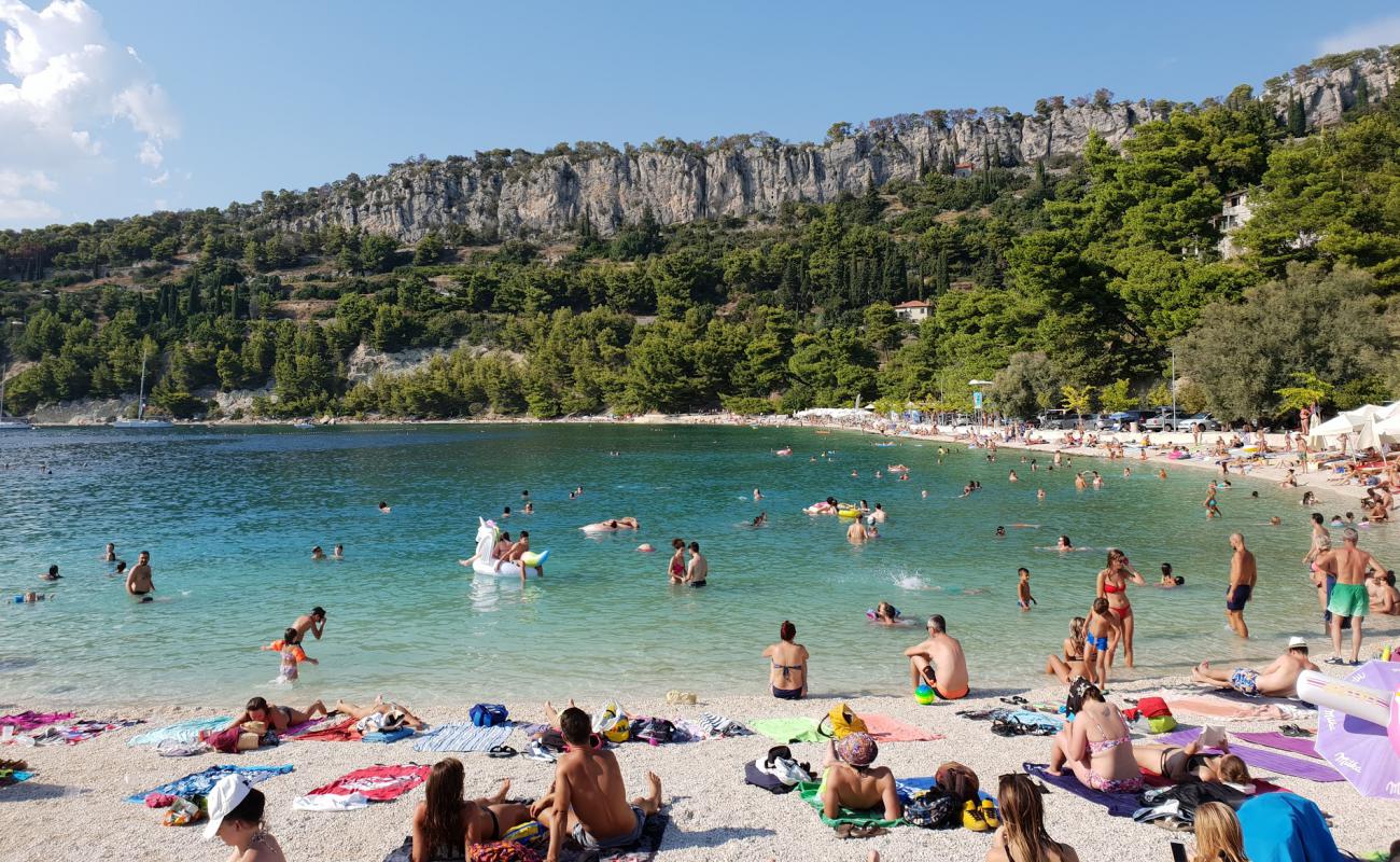 Фото Kasjuni beach с светлая галька поверхностью