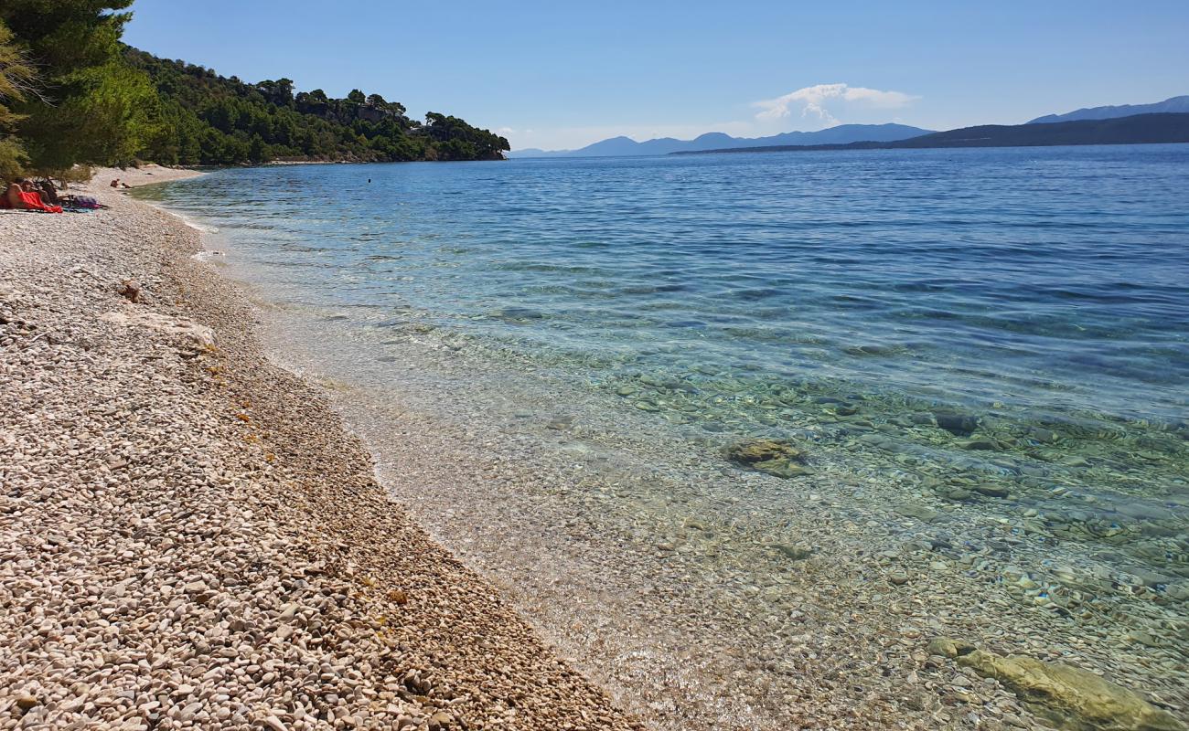 Фото Djevicanska beach с песок с галькой поверхностью