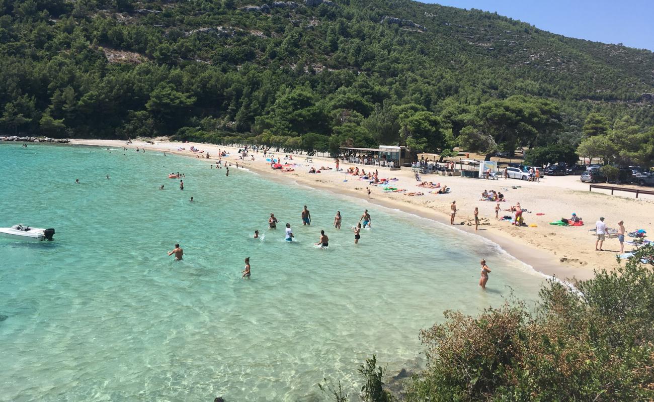 Фото Prapratno beach с светлый песок поверхностью