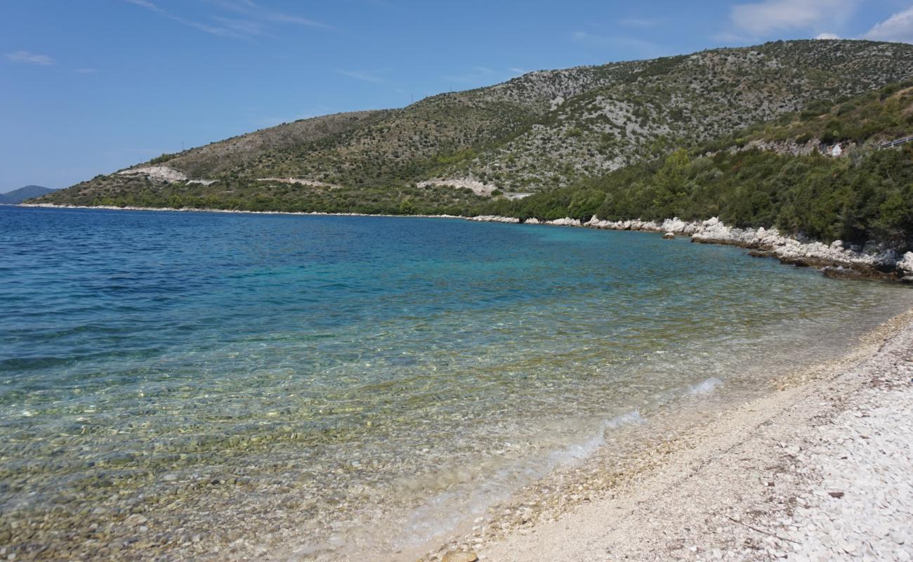 Фото Budima beach с светлая галька поверхностью