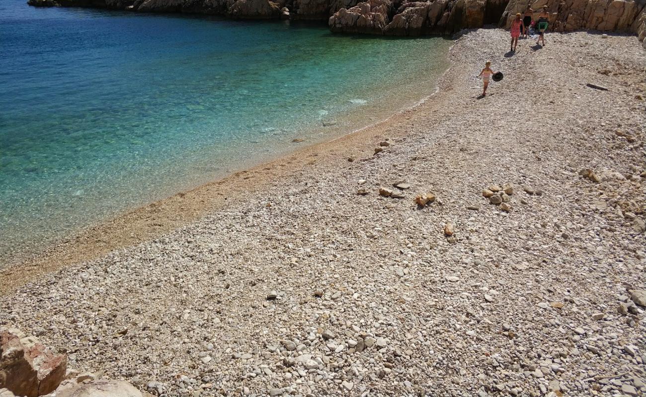 Фото Konjska beach с светлая галька поверхностью