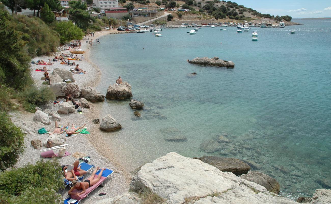 Фото Stara Baska beach с белая галька поверхностью