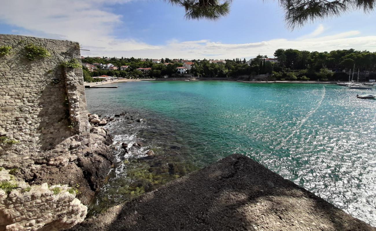 Фото Krk beach с светлая галька поверхностью