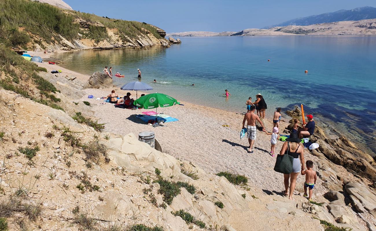 Фото Janjece Vode beach с белая чистая галька поверхностью