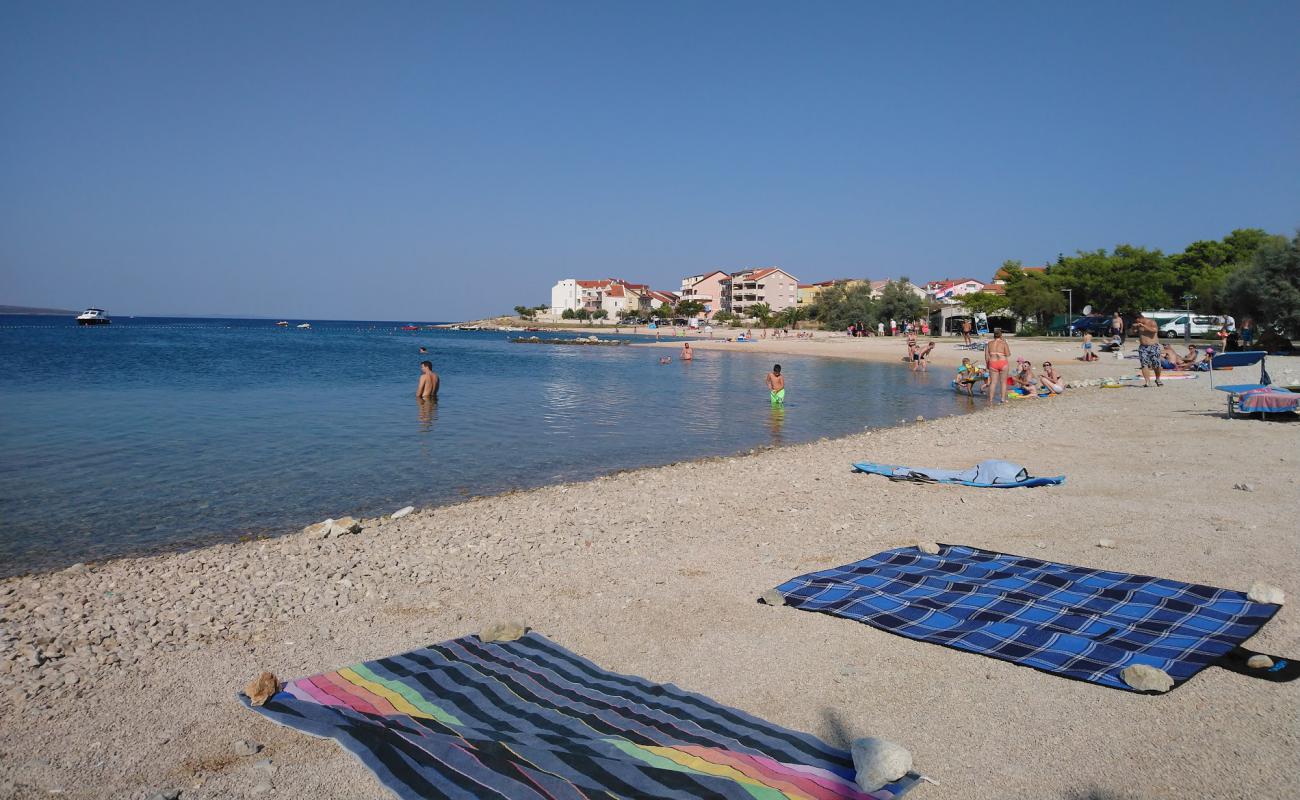 Фото Dubrovnik small beach с светлая галька поверхностью