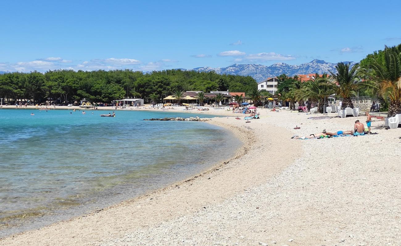 Фото Dubrovnik beach с белая чистая галька поверхностью