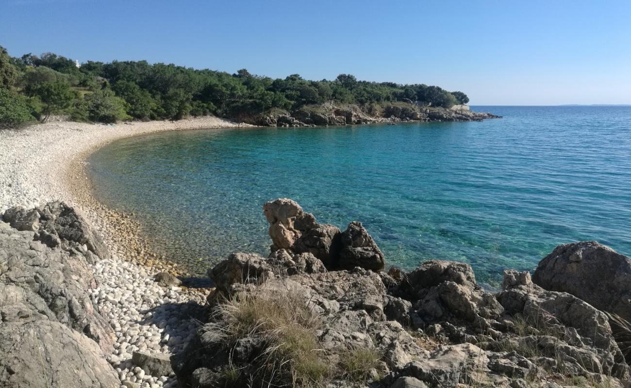 Фото Krcalo beach с светлая галька поверхностью