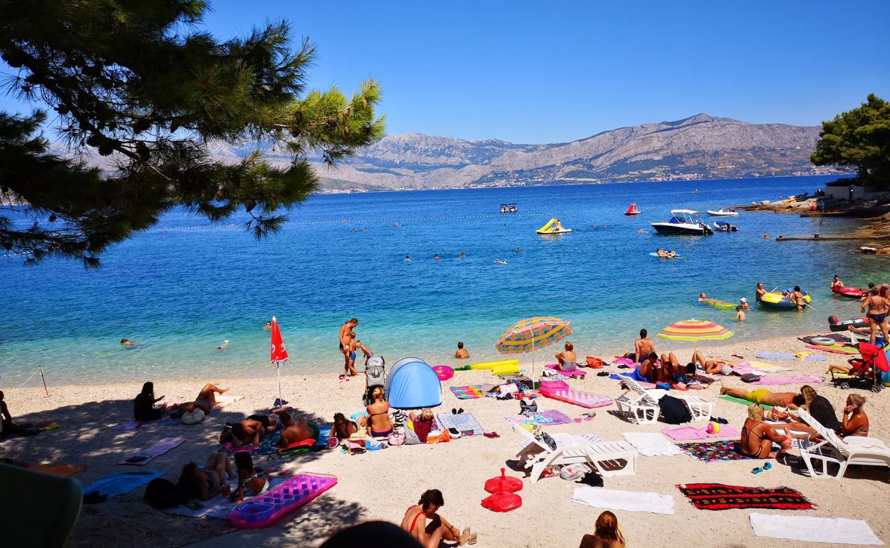 Фото Molo Lozna beach с светлая галька поверхностью