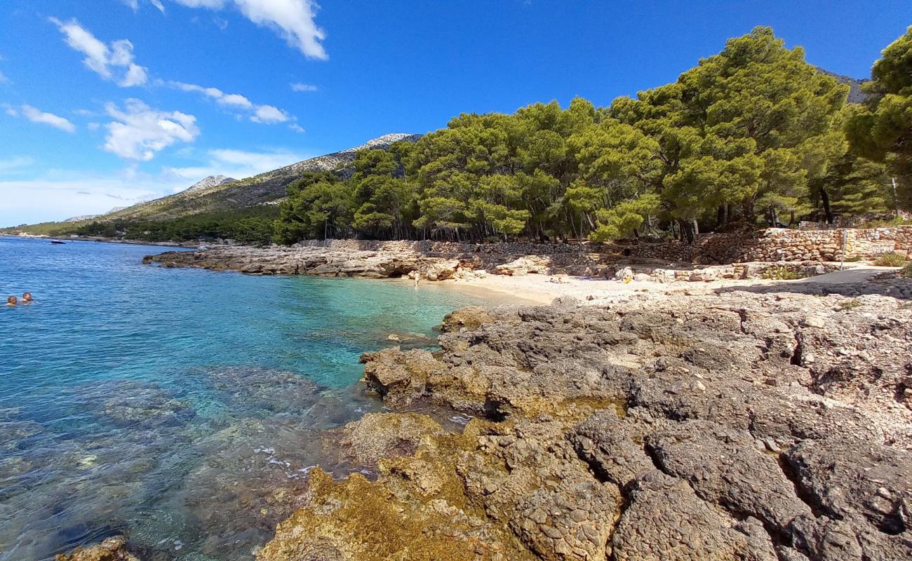 Фото Feronija beach с белая чистая галька поверхностью