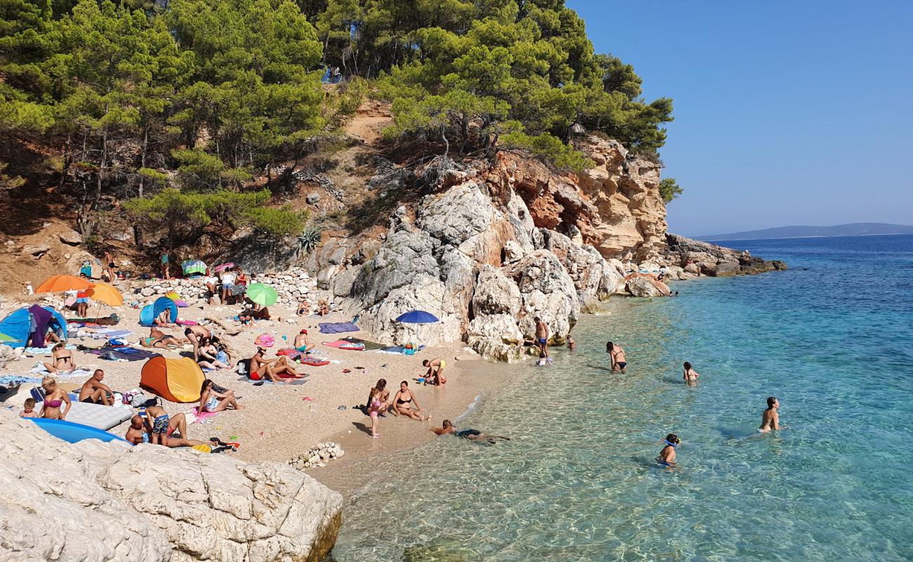 Фото Jagodna beach с белая чистая галька поверхностью