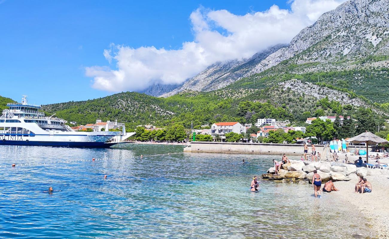 Фото Beach Drvenik с светлая галька поверхностью