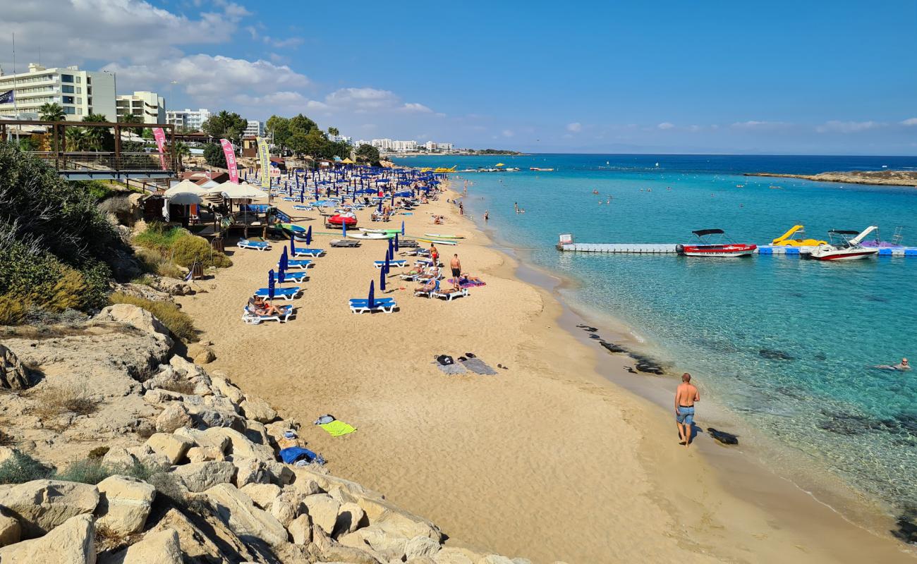 Фото Fig Tree Bay с золотистый песок поверхностью