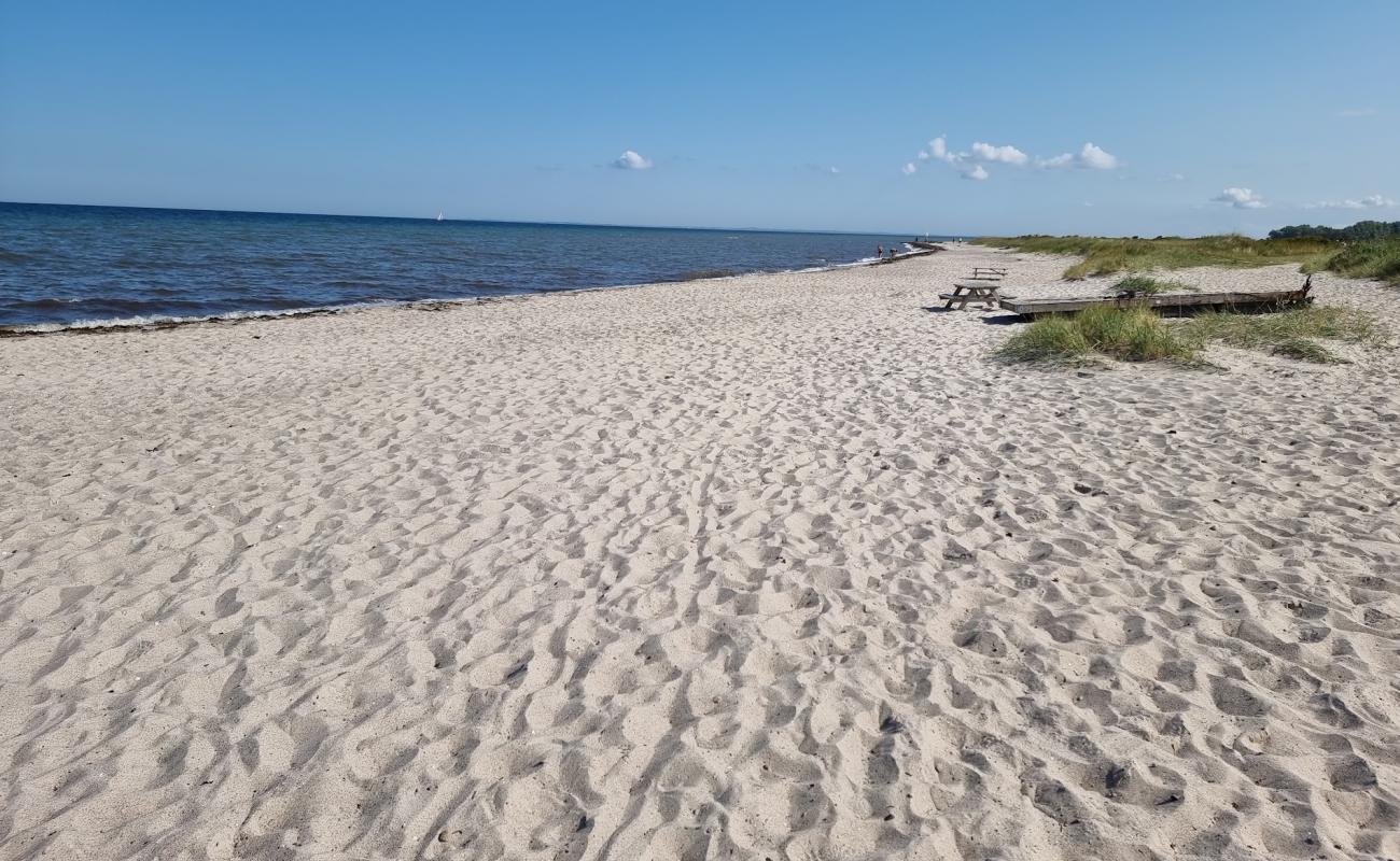 Фото Kobingsmark Beach с светлый песок поверхностью