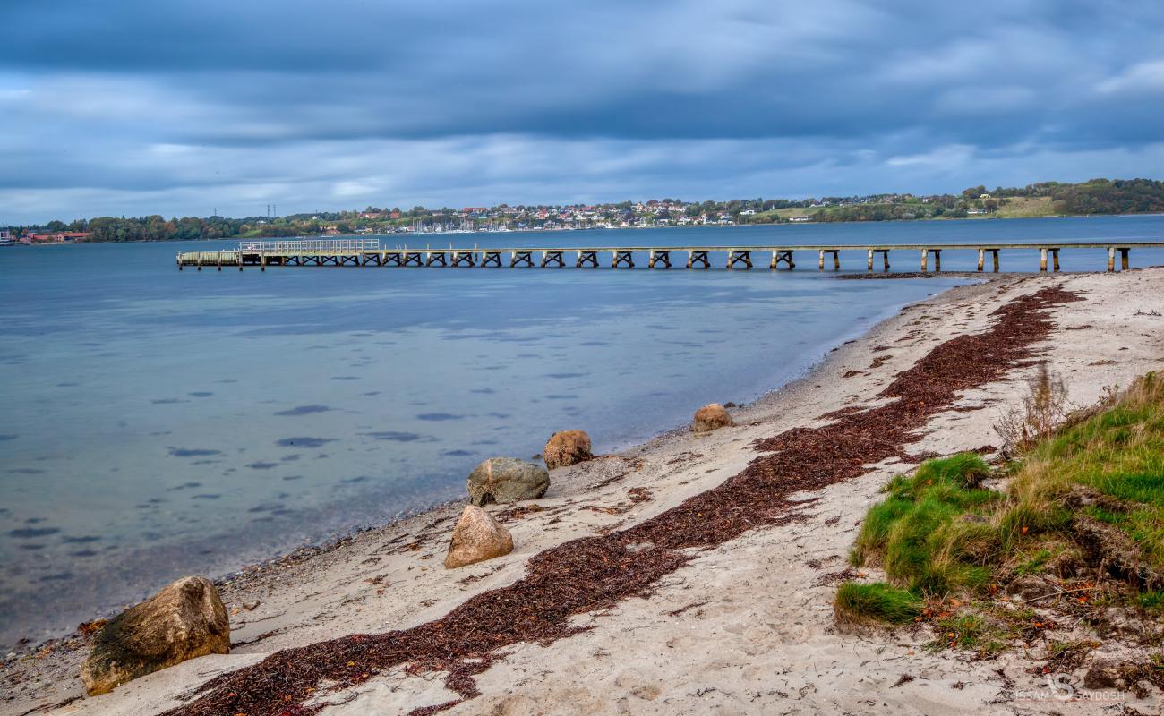 Фото Loverodde Beach с светлый песок поверхностью