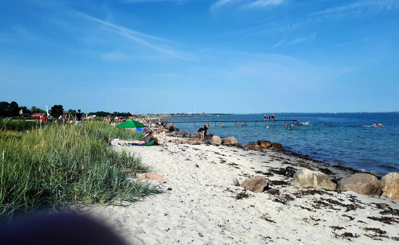 Фото Akrogen Beach с светлый песок поверхностью