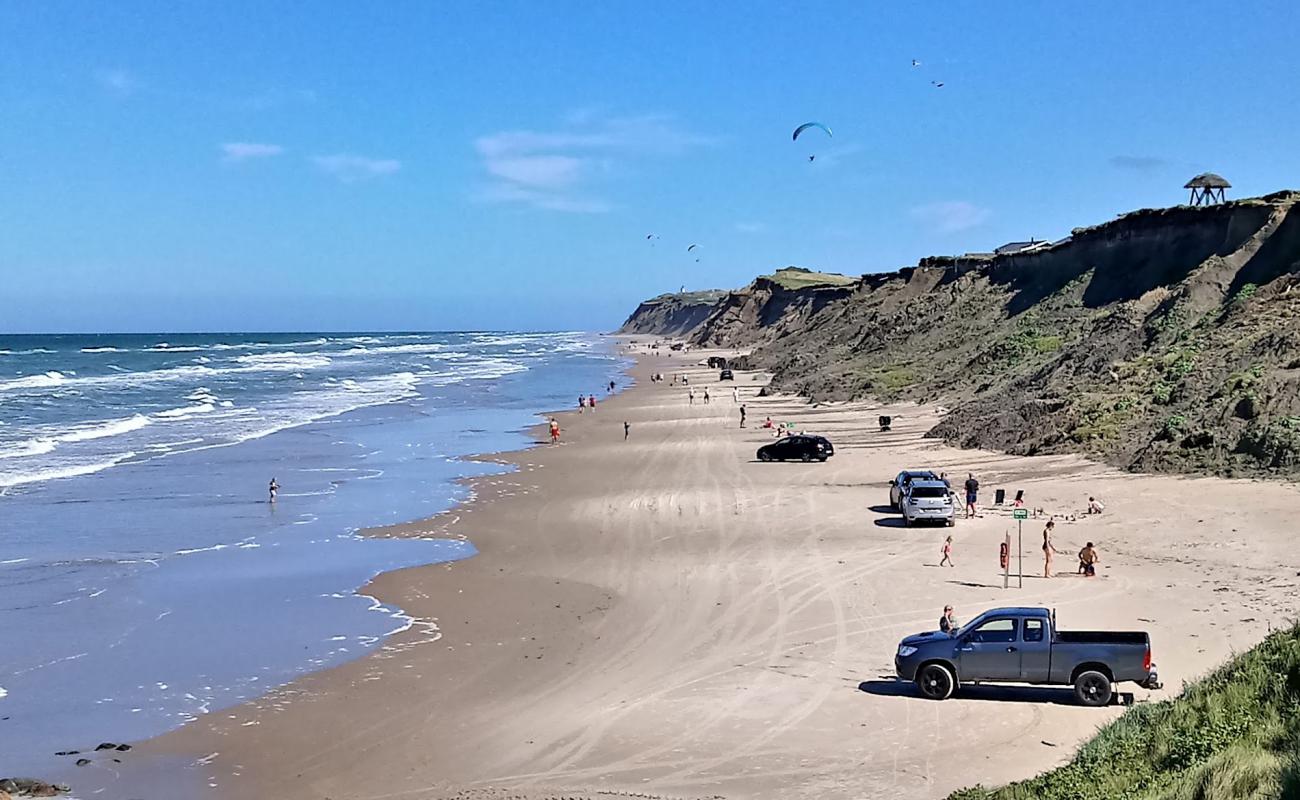 Фото Lyngby Beach с светлый песок поверхностью