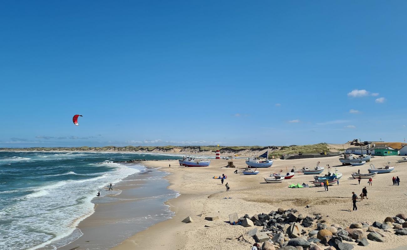 Фото Vorupor Beach с светлый песок поверхностью