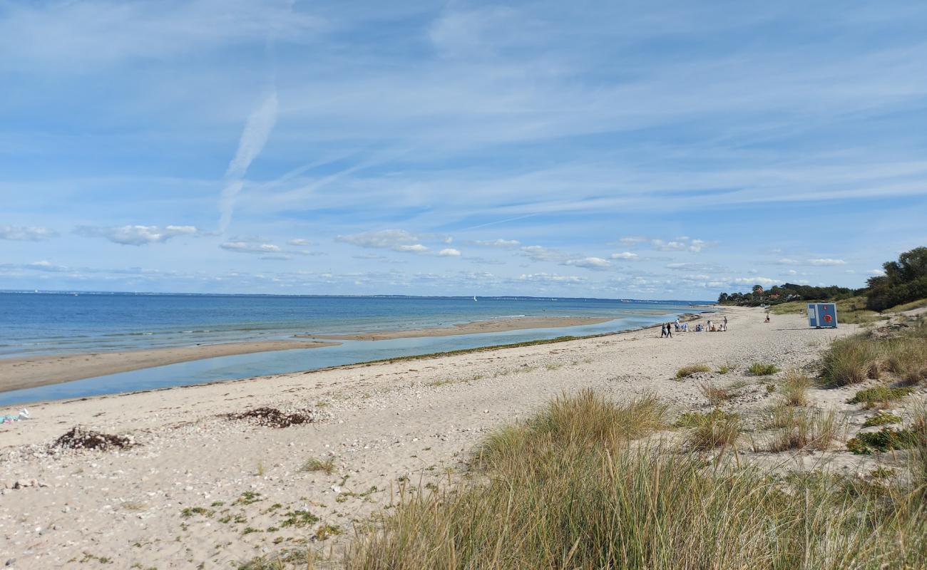 Фото Dronningmolle Beach с светлый песок поверхностью