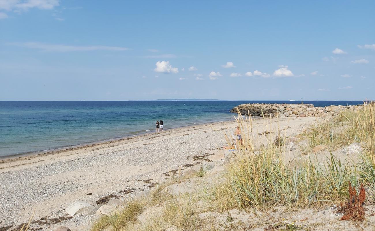 Фото Gilleleje Beach с песок с галькой поверхностью