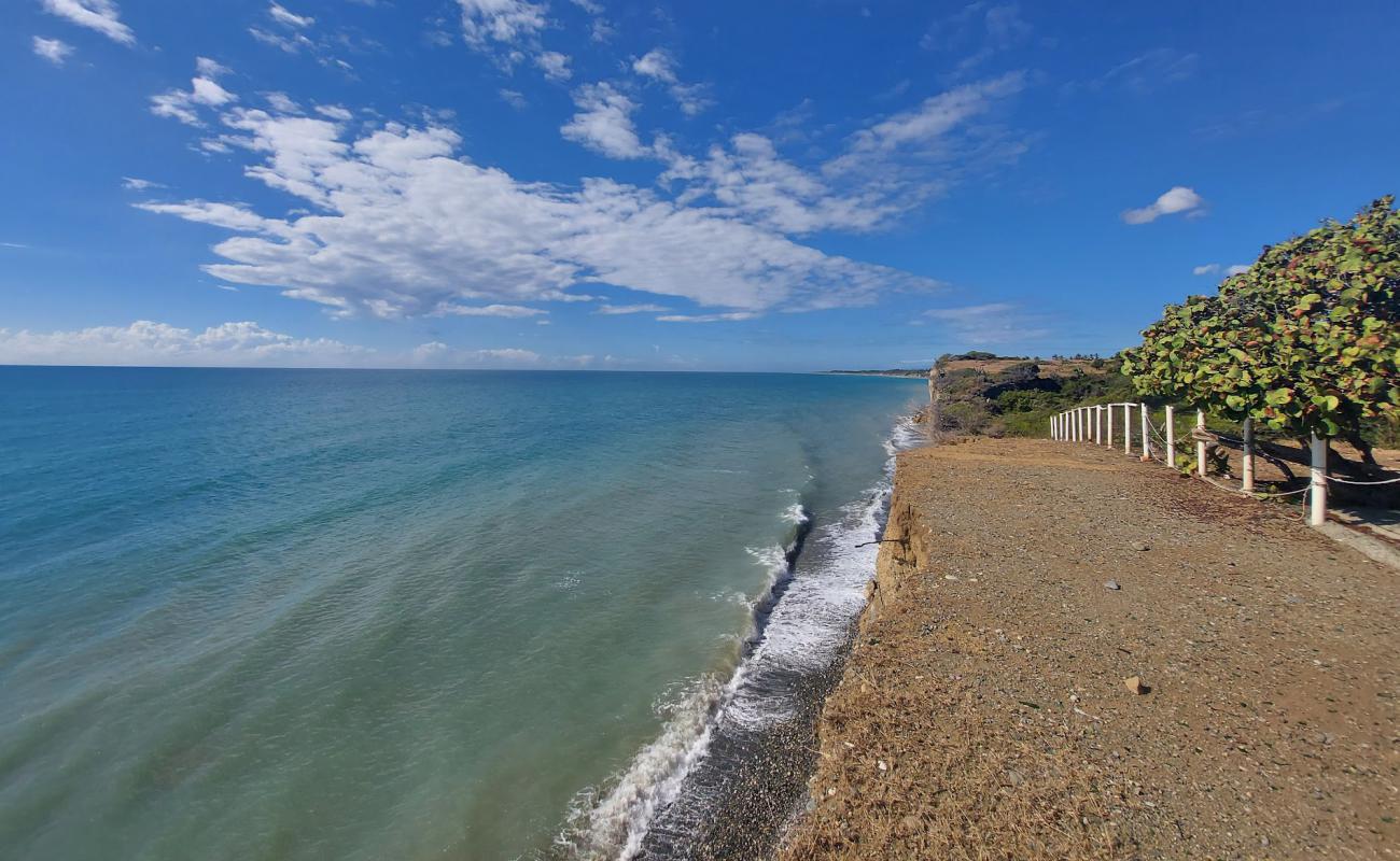 Фото Playa Matanzas с серая чистая галька поверхностью