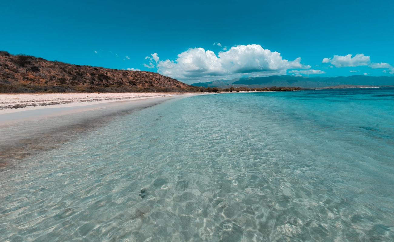 Фото Blanca beach с золотистый песок поверхностью