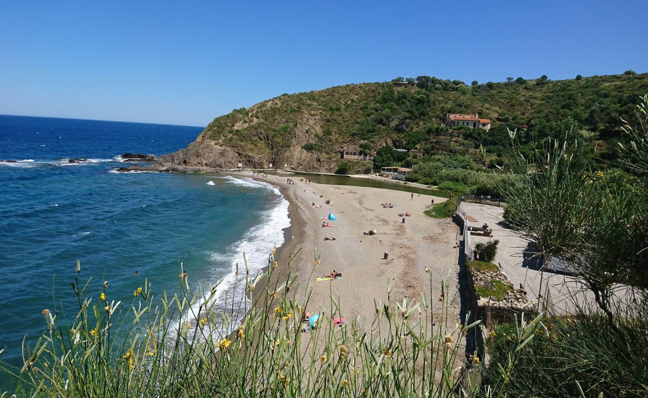 Фото Plage de l'Ouille с белая чистая галька поверхностью