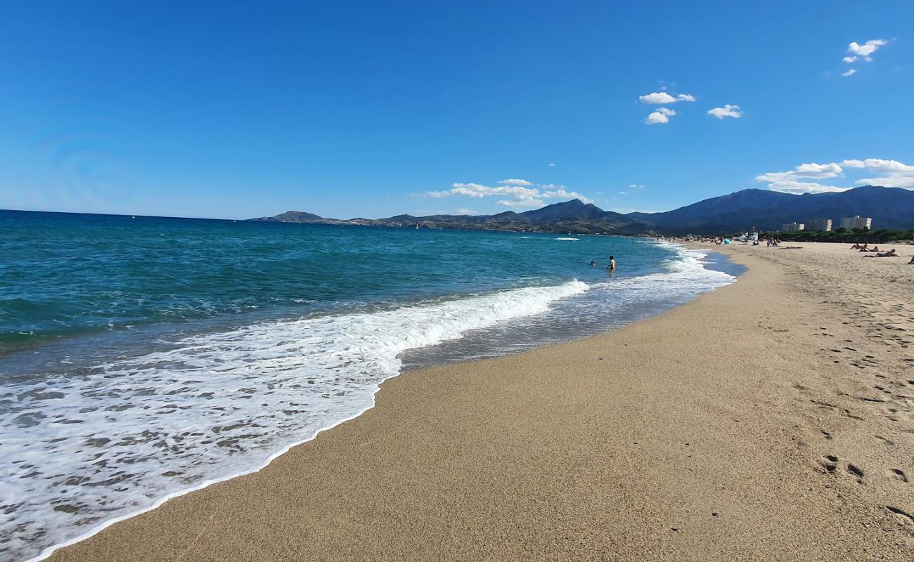 Фото Plage Argelès с золотистый песок поверхностью