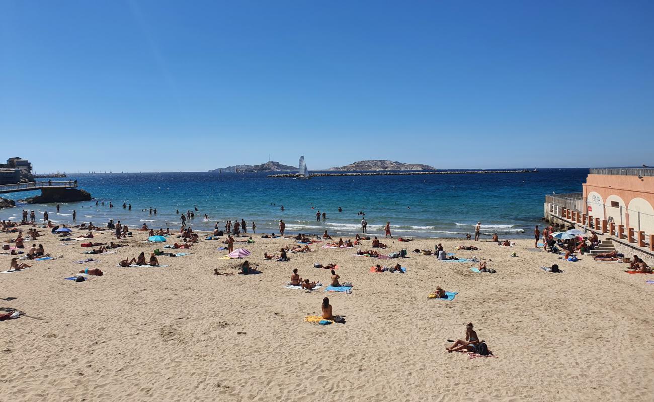 Фото Plage des Catalans с светлый песок поверхностью