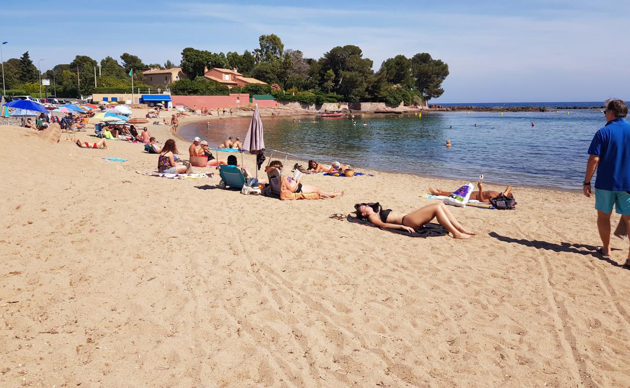 Фото Plage de la Peguiere с светлый песок поверхностью