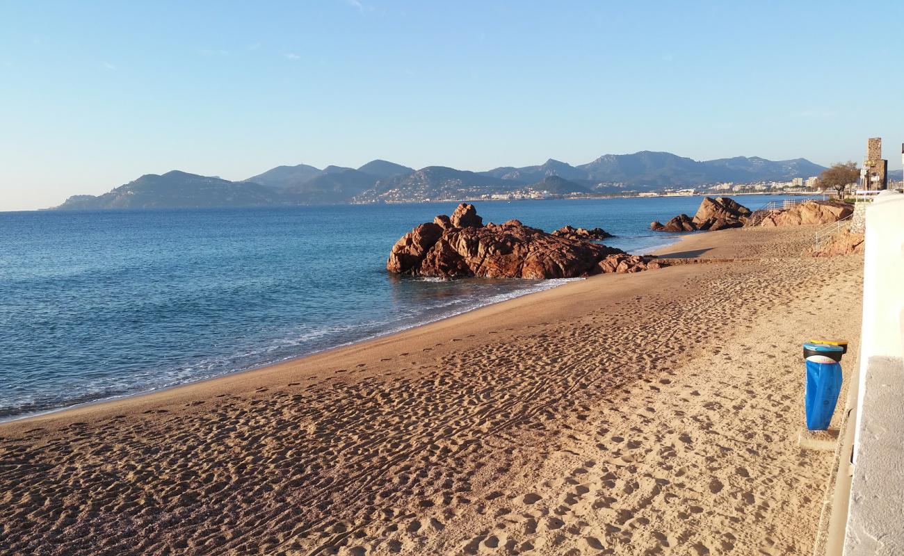 Фото Midi Surveillee beach с золотистый песок поверхностью