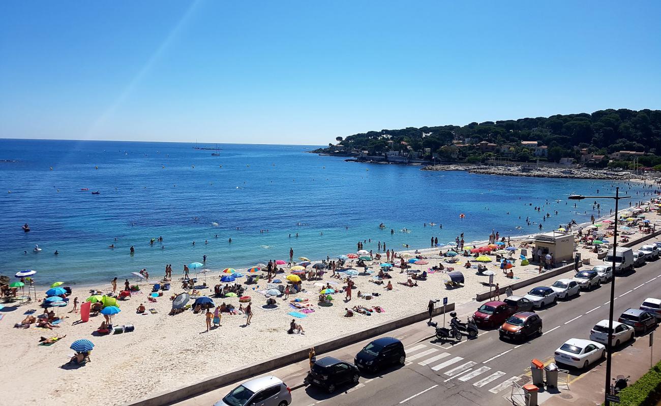 Фото Plage de la Salis с золотистый песок поверхностью