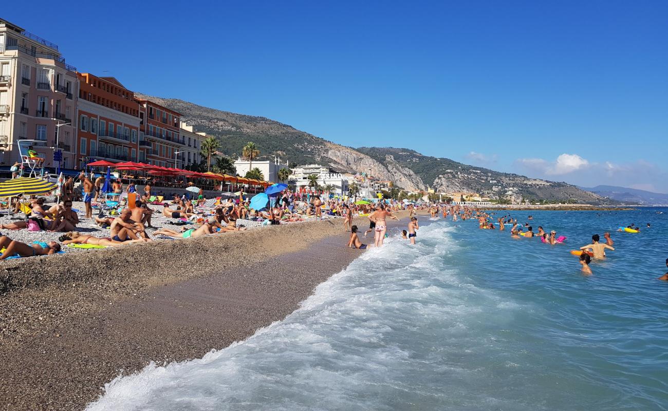 Фото Plage du Borrigo с светлая галька поверхностью