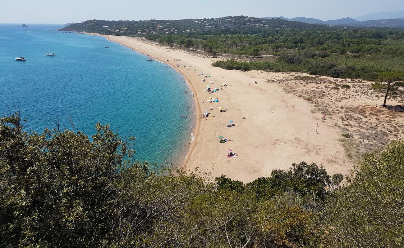 Фото Plage de L'Ovu Santu с светлый песок поверхностью