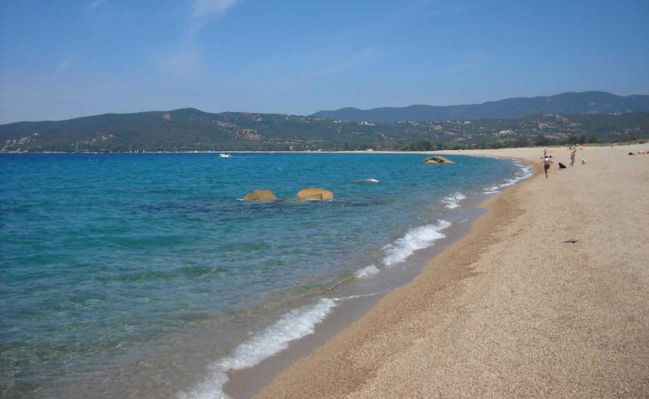 Фото Tenutella beach с золотистый песок поверхностью