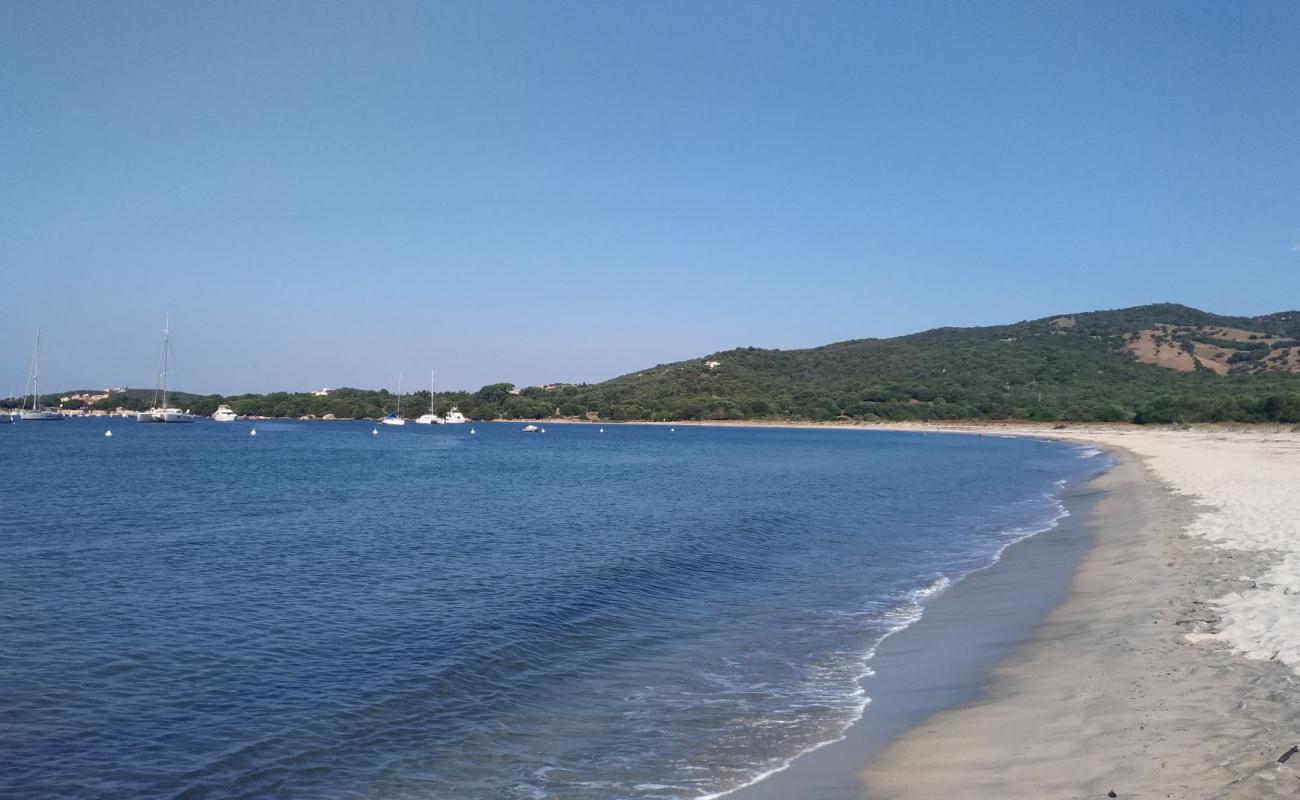 Фото Caseddu beach с золотистый песок поверхностью