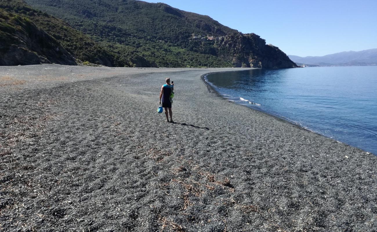 Фото Plage de Nonza с серая галька поверхностью