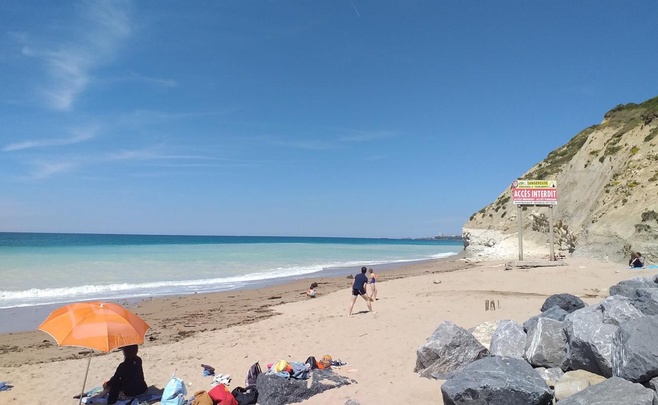 Фото Plage de Bidart с светлый песок поверхностью