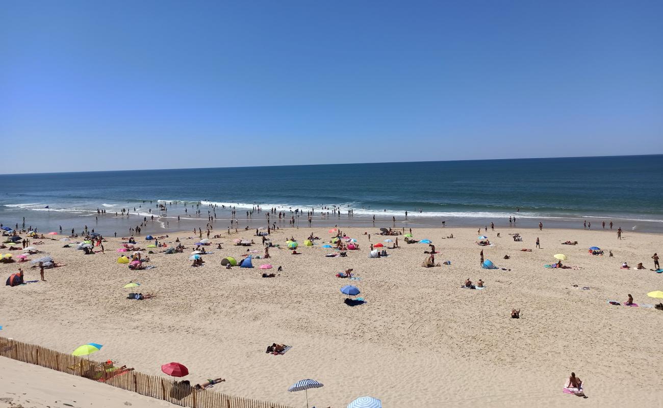 Фото Plage Hourtin с светлый песок поверхностью