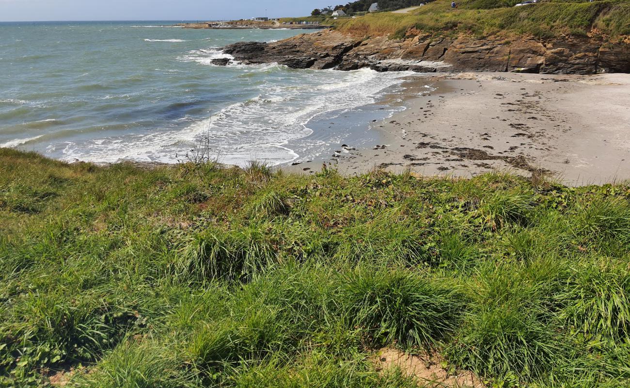 Фото Plage du Poulgor с серый песок поверхностью