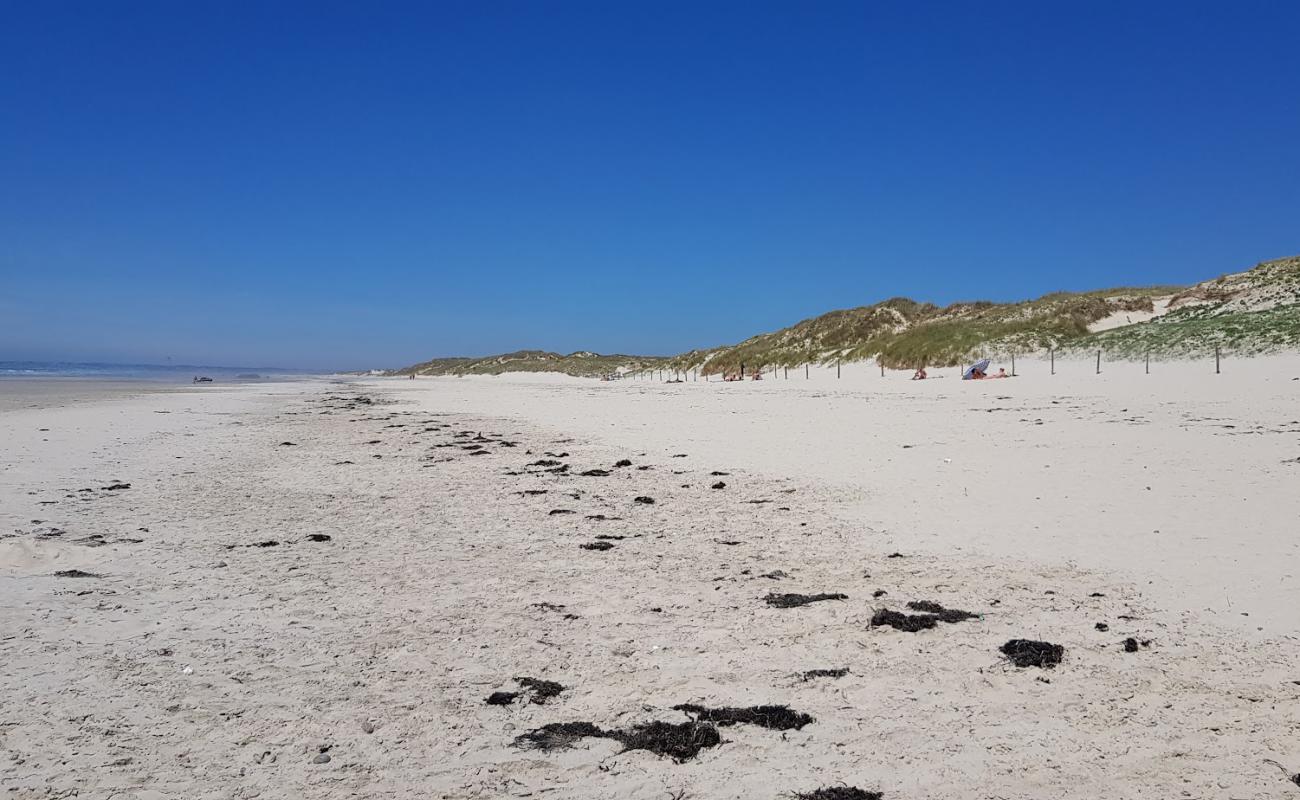 Фото Plage de Tronoen с светлый песок поверхностью