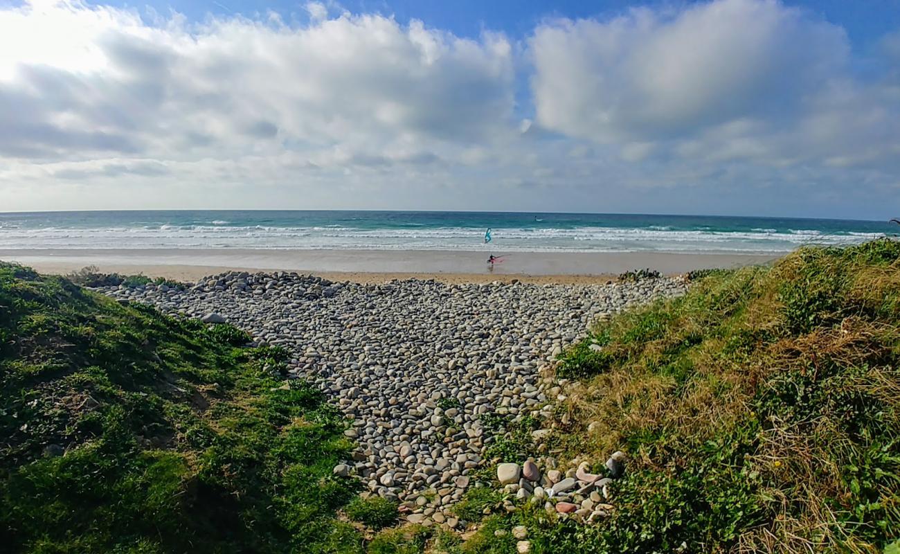 Фото Plage de Vauville с светлая галька поверхностью